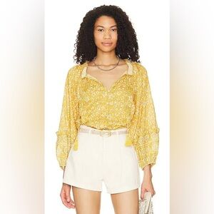 Cleobella Lyra puff Sleeve Organic Cotton Blouse